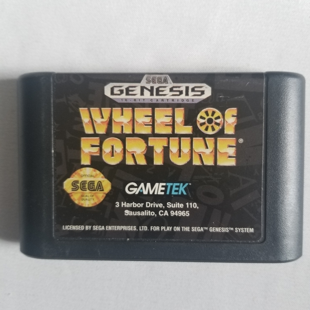 Wheel of Fortune Video Game for the Sega Genesis